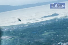 Marcos conducts aerial inspection on 'Enteng' affected areas